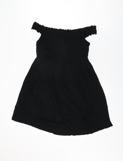 Womens UK Size M H&M Black Basic T-Shirt