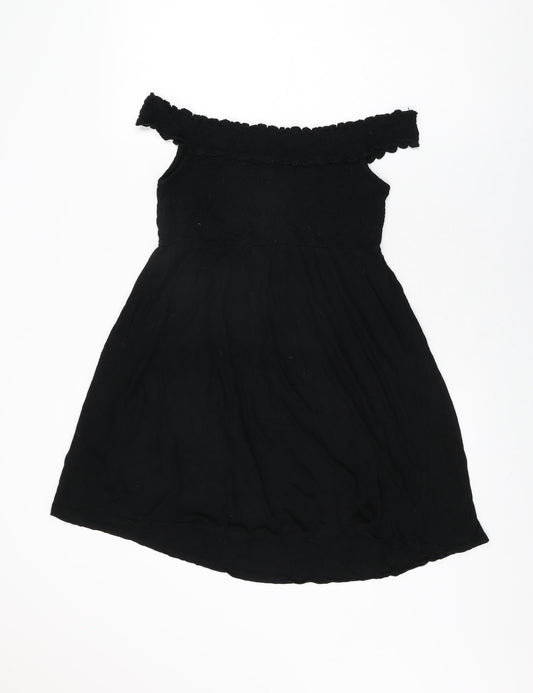 Womens UK Size M H&M Black Basic T-Shirt