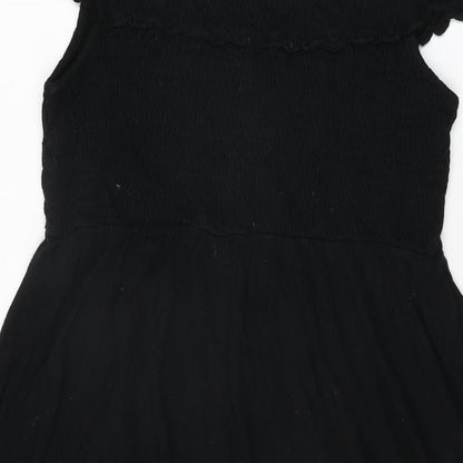 Womens UK Size M H&M Black Basic T-Shirt