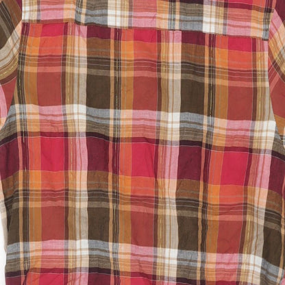 Womens UK Size 12 New Look Red Basic Button-Up