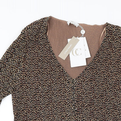 Womens UK Size XL Country Casuals Brown Basic T-Shirt