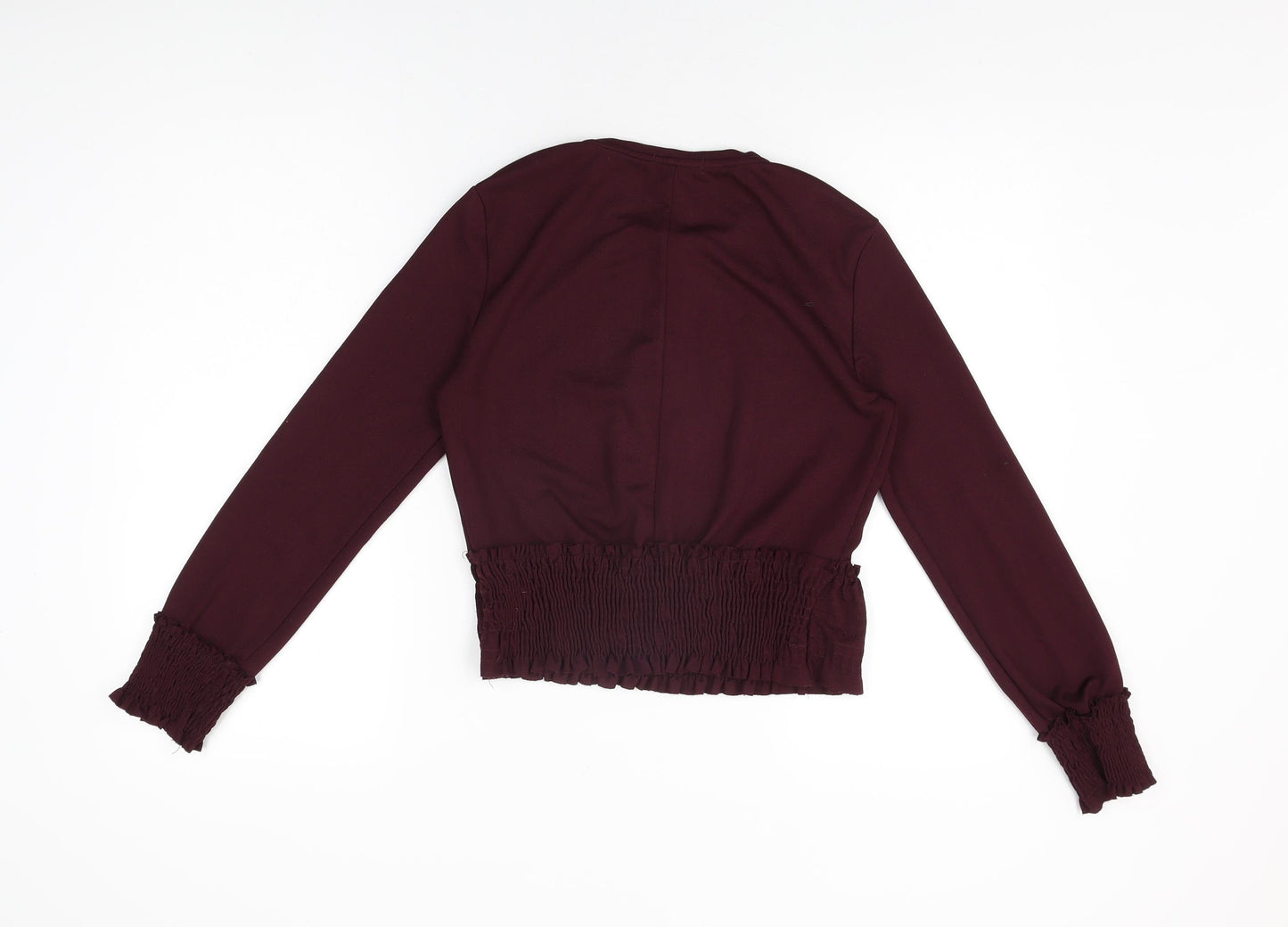 Womens UK Size S Zara Purple Basic T-Shirt