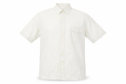 St Michael Mens Ivory Cotton Button-Up Size 39 Collared Button