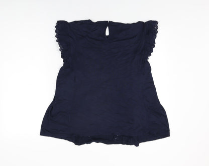 Womens UK Size 24 Marks and Spencer Blue Basic T-Shirt