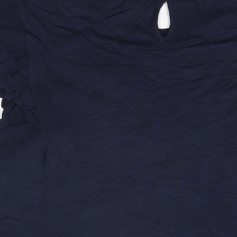 Womens UK Size 24 Marks and Spencer Blue Basic T-Shirt