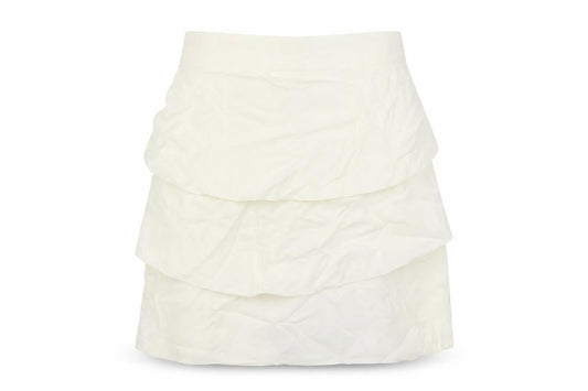 Temperley Womens Ivory Acetate A-Line Skirt Size 10 Zip