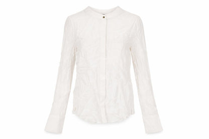 Womens UK Size 6 Marks and Spencer White Basic Button-Up