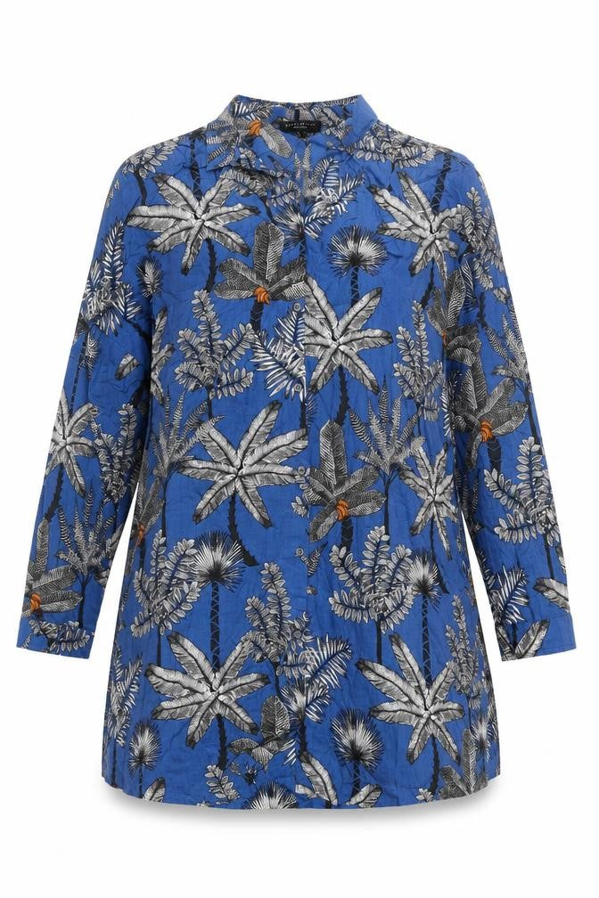 Womens UK Size L NEXT Blue Basic Button-Up