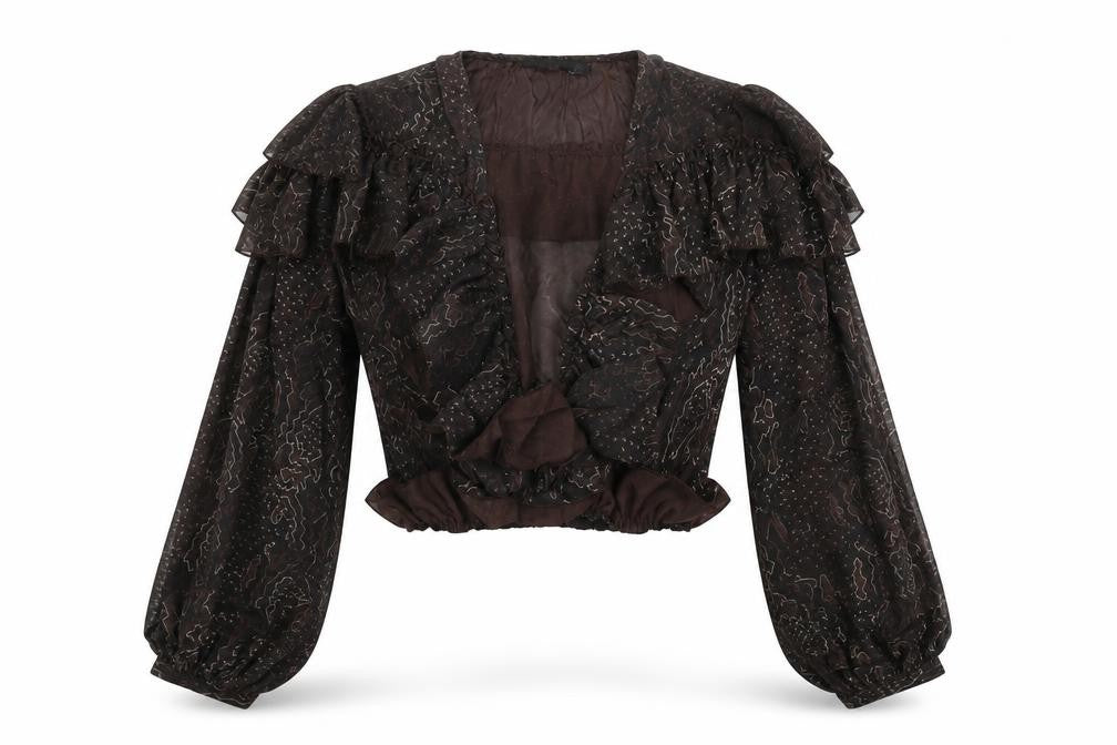 Womens UK Size 8 Nasty Gal Black Basic Blouse