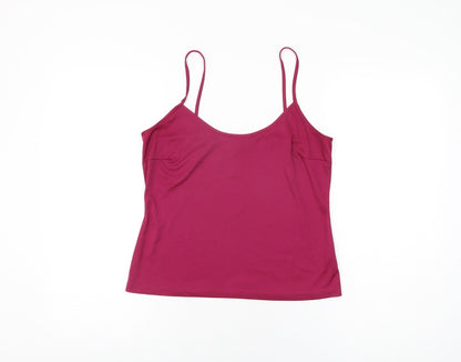 Womens UK Size 12 Debenhams Purple Camisole T-Shirt