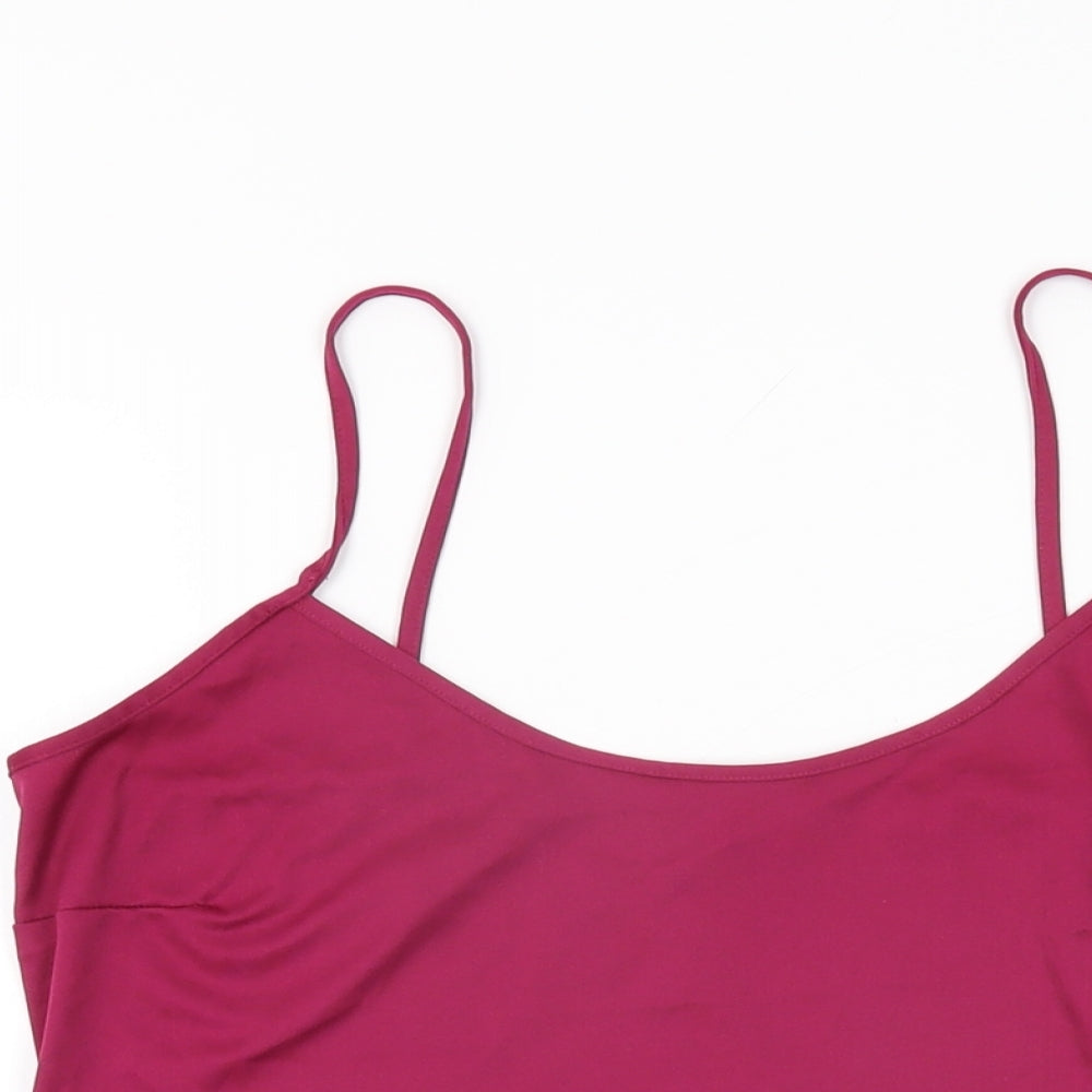Womens UK Size 12 Debenhams Purple Camisole T-Shirt