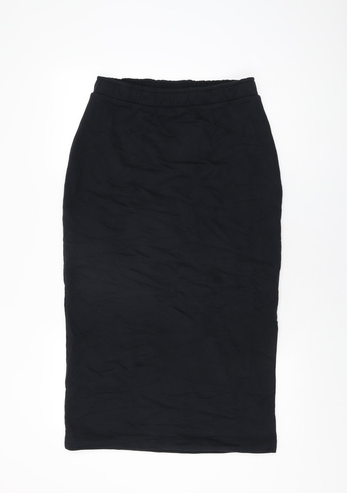 Additional front view of EDC women’s black polyester straight & pencil skirt, size L