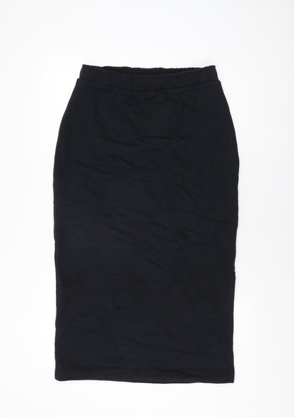 Additional front view of EDC women’s black polyester straight & pencil skirt, size L