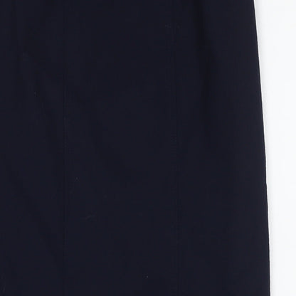 NEXT Womens Blue Wool Straight & Pencil Skirt Size 8 Zip