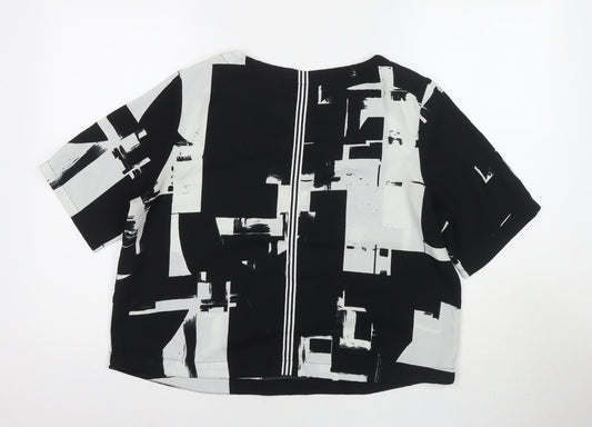 Womens UK Size 12 Only Black Basic Blouse