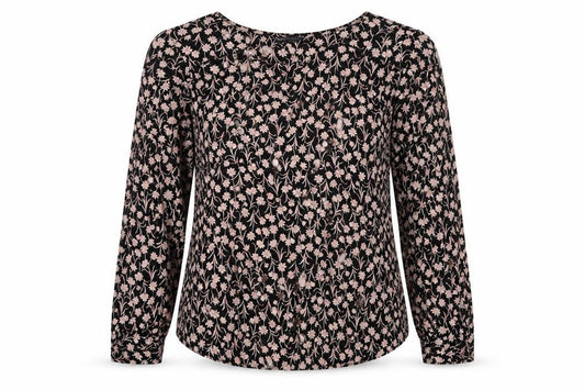 Womens UK Size 12 Marks and Spencer Black Basic Blouse