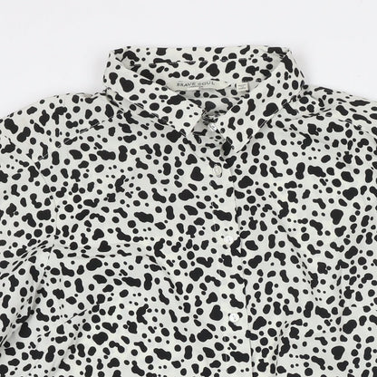 Womens UK Size S Brave Soul Multicoloured Basic Button-Up