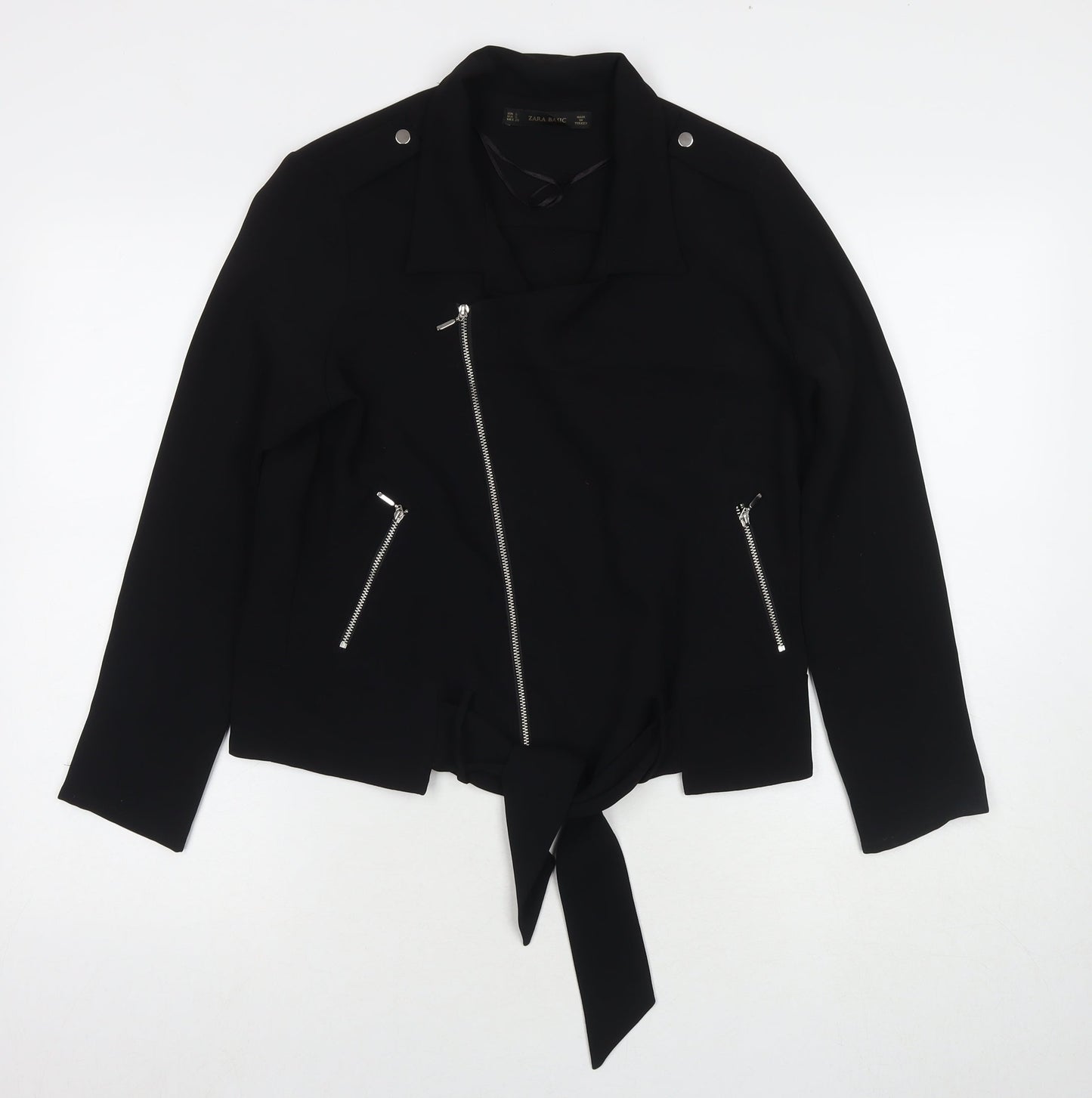 Womens UK Size S Zara Black Jacket