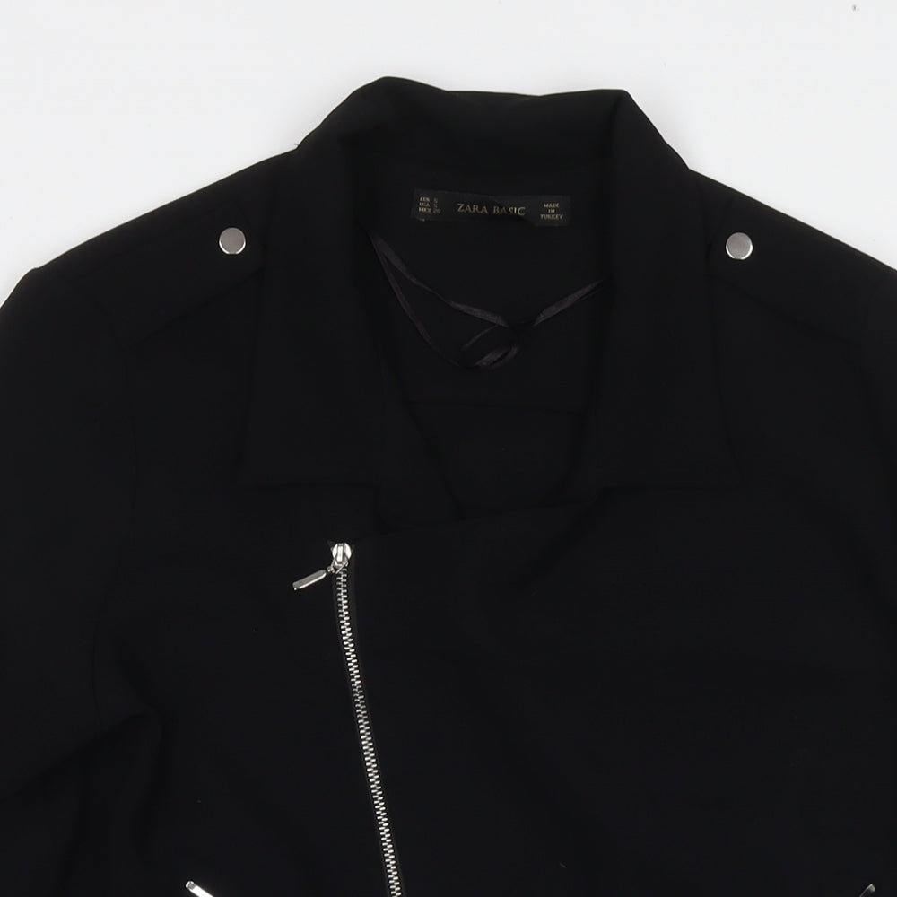 Womens UK Size S Zara Black Jacket