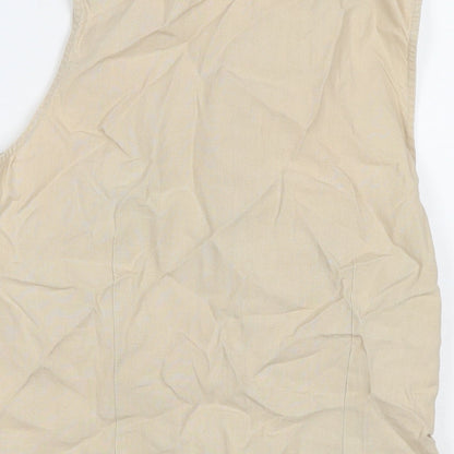 Womens UK Size L Gap Beige Basic Button-Up