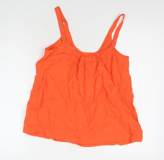 Womens UK Size 8 Marks and Spencer Orange Basic Tank
