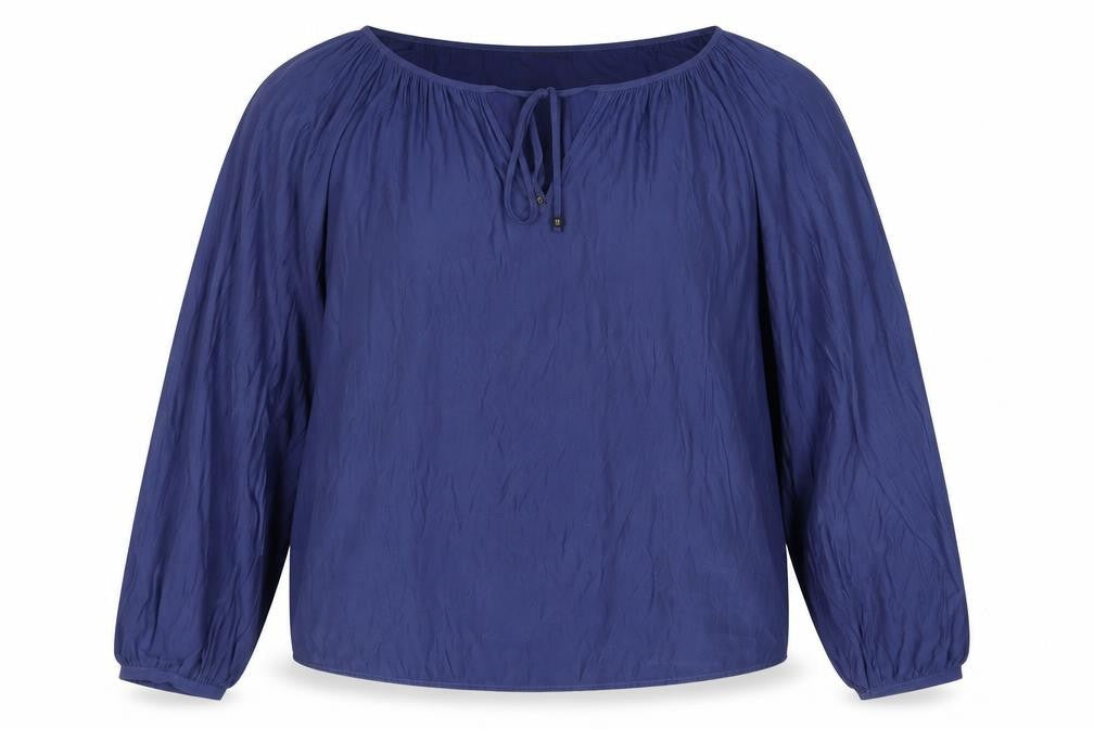 Womens UK Size M Zara Blue Basic Blouse