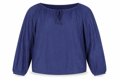 Womens UK Size M Zara Blue Basic Blouse