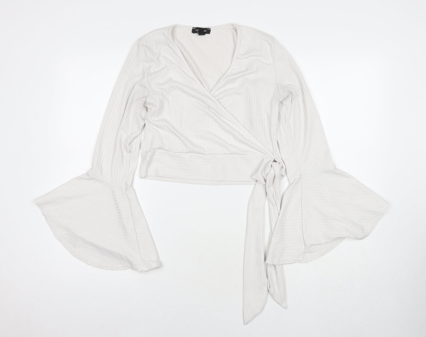 Womens UK Size 14 New Look White Basic Blouse