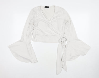 Womens UK Size 14 New Look White Basic Blouse