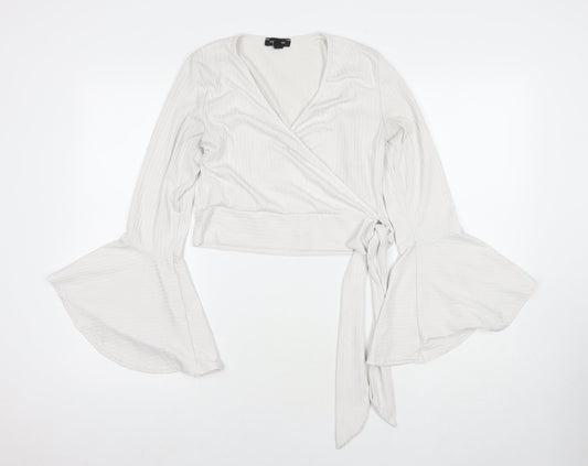Womens UK Size 14 New Look White Basic Blouse
