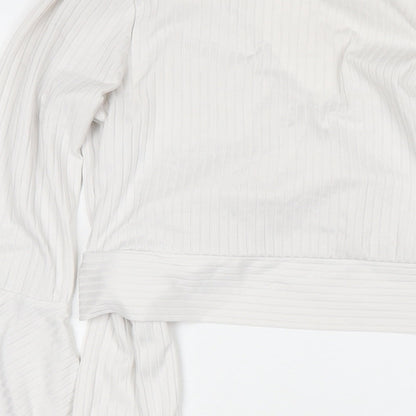 Womens UK Size 14 New Look White Basic Blouse