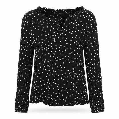 Womens UK Size 8 NEXT Black Basic Blouse