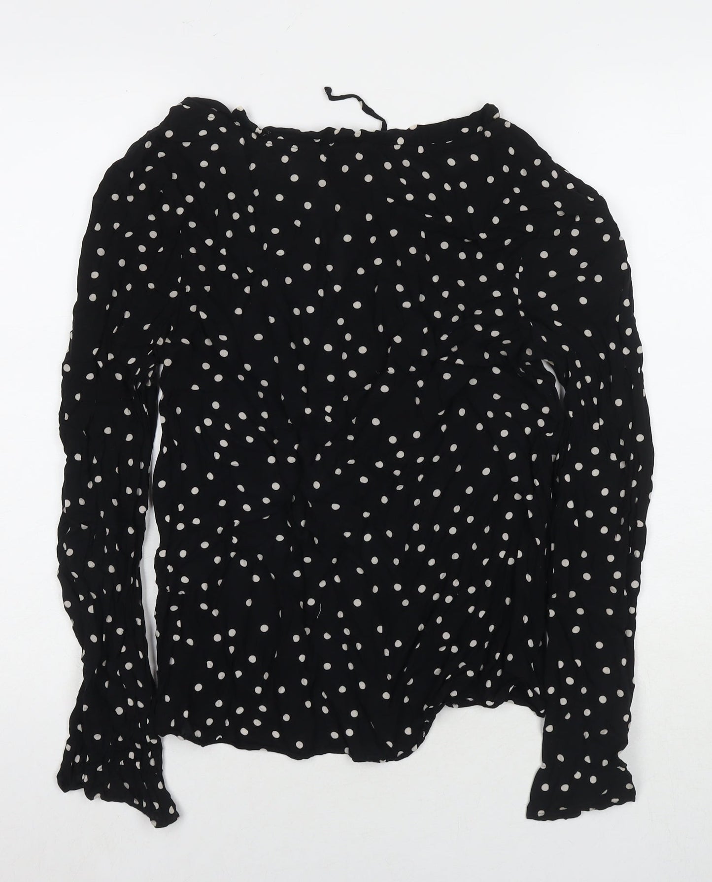 Womens UK Size 8 NEXT Black Basic Blouse