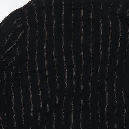 Womens UK Size 12 Marks and Spencer Black Basic Button-Up