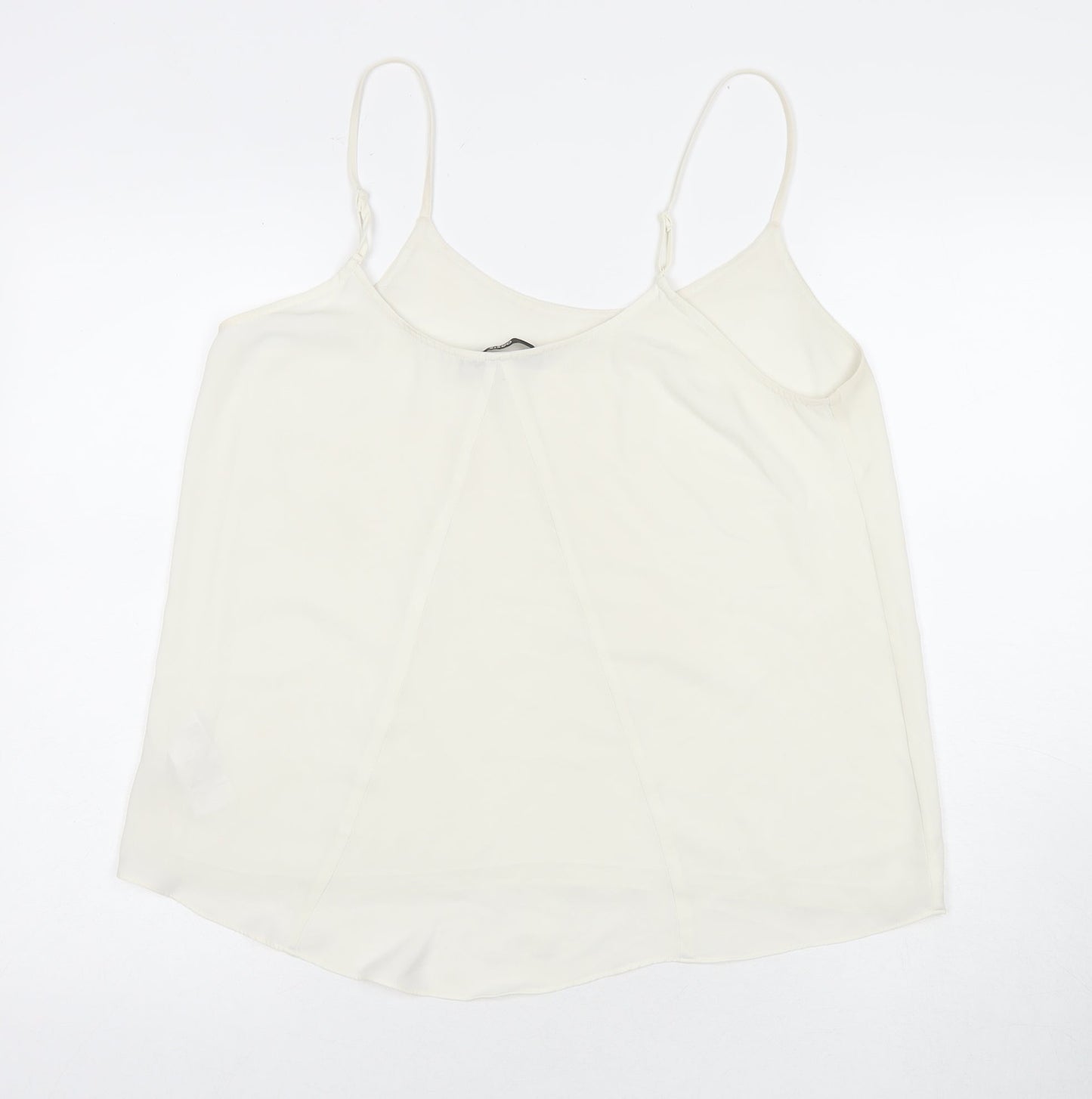 Womens UK Size 14 Oasis White Basic Tank
