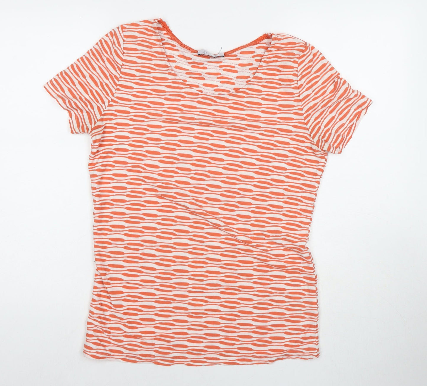 Womens UK Size 10 Per Una Multicoloured Basic T-Shirt