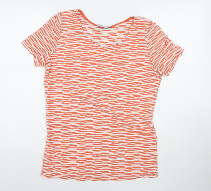 Womens UK Size 10 Per Una Multicoloured Basic T-Shirt