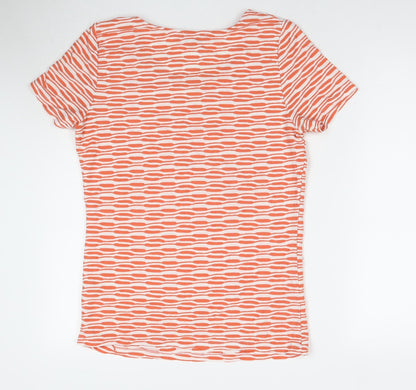 Womens UK Size 10 Per Una Multicoloured Basic T-Shirt