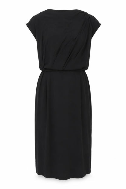 Oasis Womens Black Viscose Maxi Size L Cowl Neck Pullover