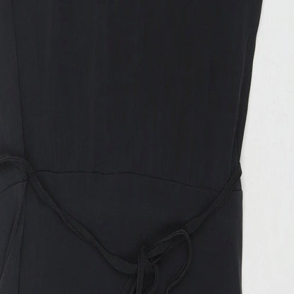 Oasis Womens Black Viscose Maxi Size L Cowl Neck Pullover