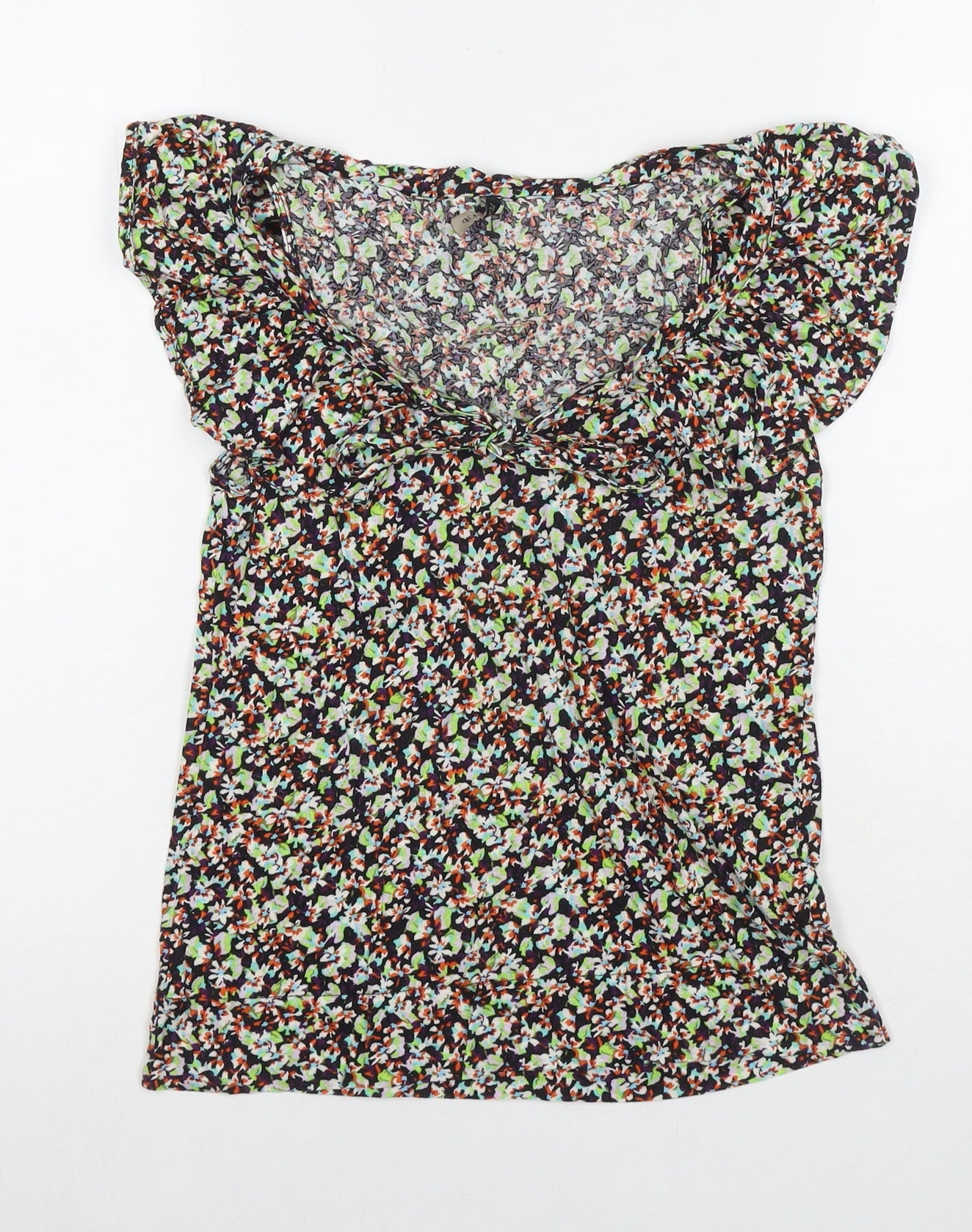 Womens UK Size 8 Topshop Multicoloured Basic Blouse
