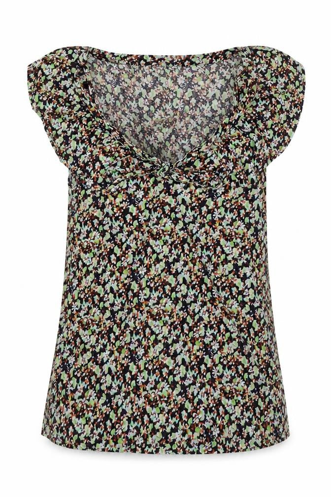 Womens UK Size 8 Topshop Multicoloured Basic Blouse