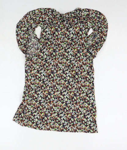 Womens UK Size 8 Topshop Multicoloured Basic Blouse