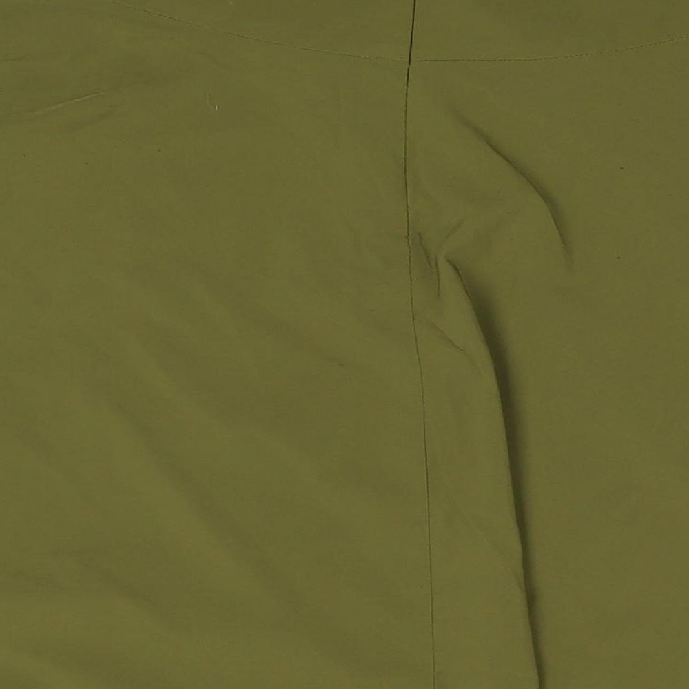 Belle Poque Womens Green Viscose Swing Skirt Size XL Zip