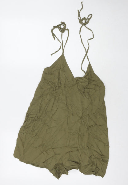 Womens UK Size 8 ASOS One-Piece Green Playsuit