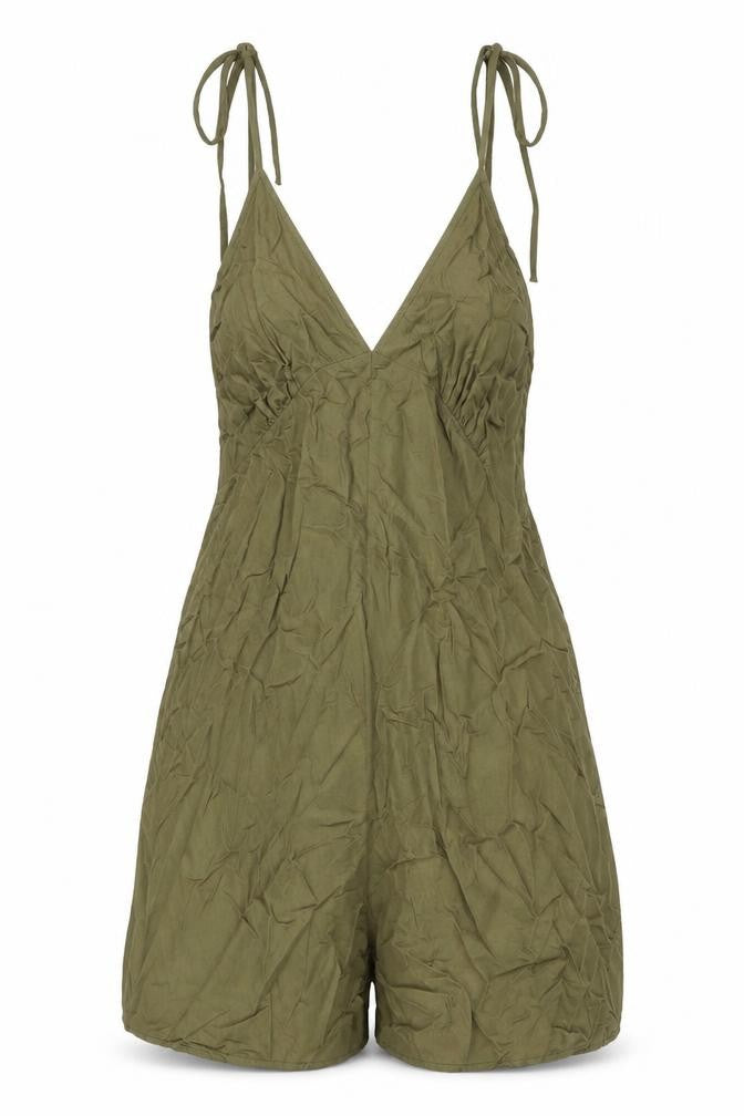 Womens UK Size 8 ASOS One-Piece Green Playsuit