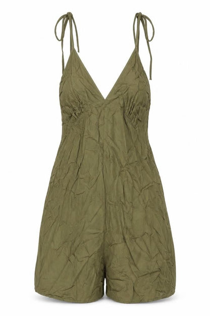 Womens UK Size 8 ASOS One-Piece Green Playsuit
