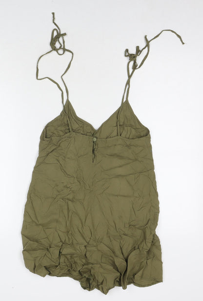 Womens UK Size 8 ASOS One-Piece Green Playsuit