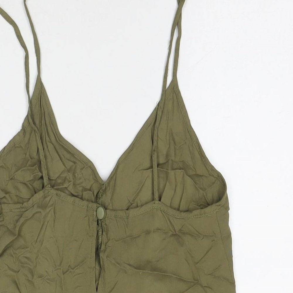 Womens UK Size 8 ASOS One-Piece Green Playsuit