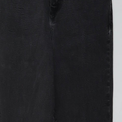 New Look Womens Grey Cotton Skinny Jeans Size 14 L27 in Regular Button